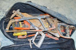 Bag of various saws