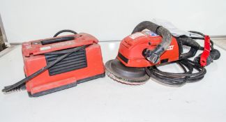 Hilti DG150 110v diamond concrete grinder c/w Hilti DPC20 power conditioner A946189