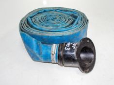 Length of lay flat hose c/w attachment