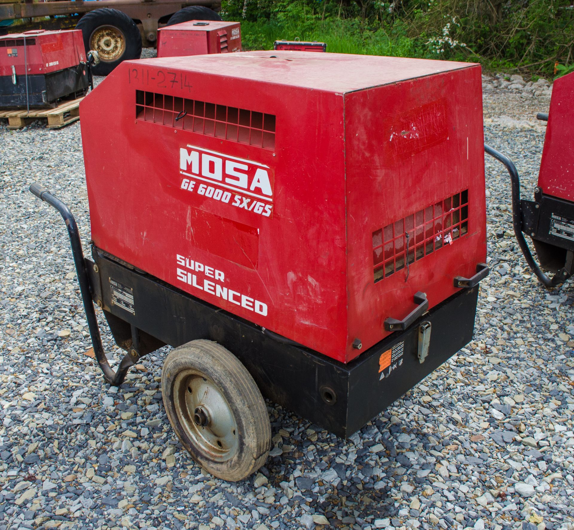 Mosa GE6000 SX/GS 6 kva diesel driven generator Rec Hours: 864 1311-2714 - Image 2 of 3