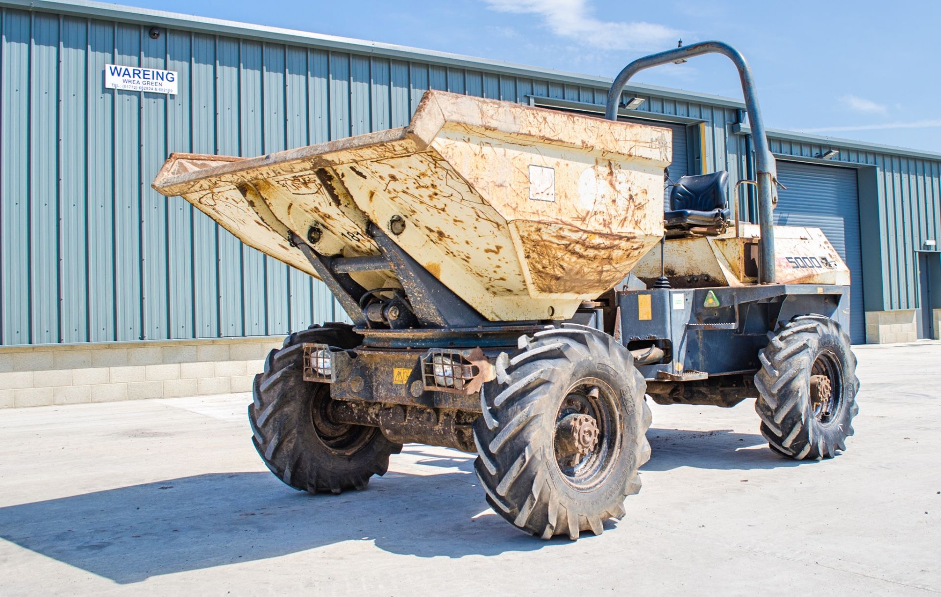 Terex PS5000 5 tonne swivel skip dumper Year: 2006 S/N: E6081Y029 Recorded Hours: Not displayed (