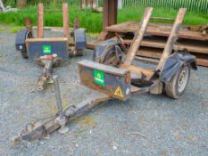 Pedestrian roller trailer A681605