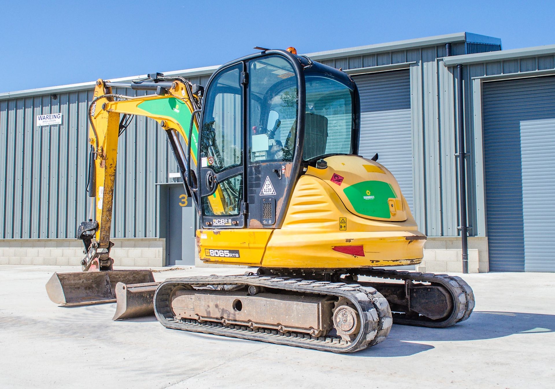 JCB 8065 RTS 6.5 tonne rubber tracked excavator Year: 2013 S/N: 1538590 Recorded Hours: 2556 - Image 3 of 20