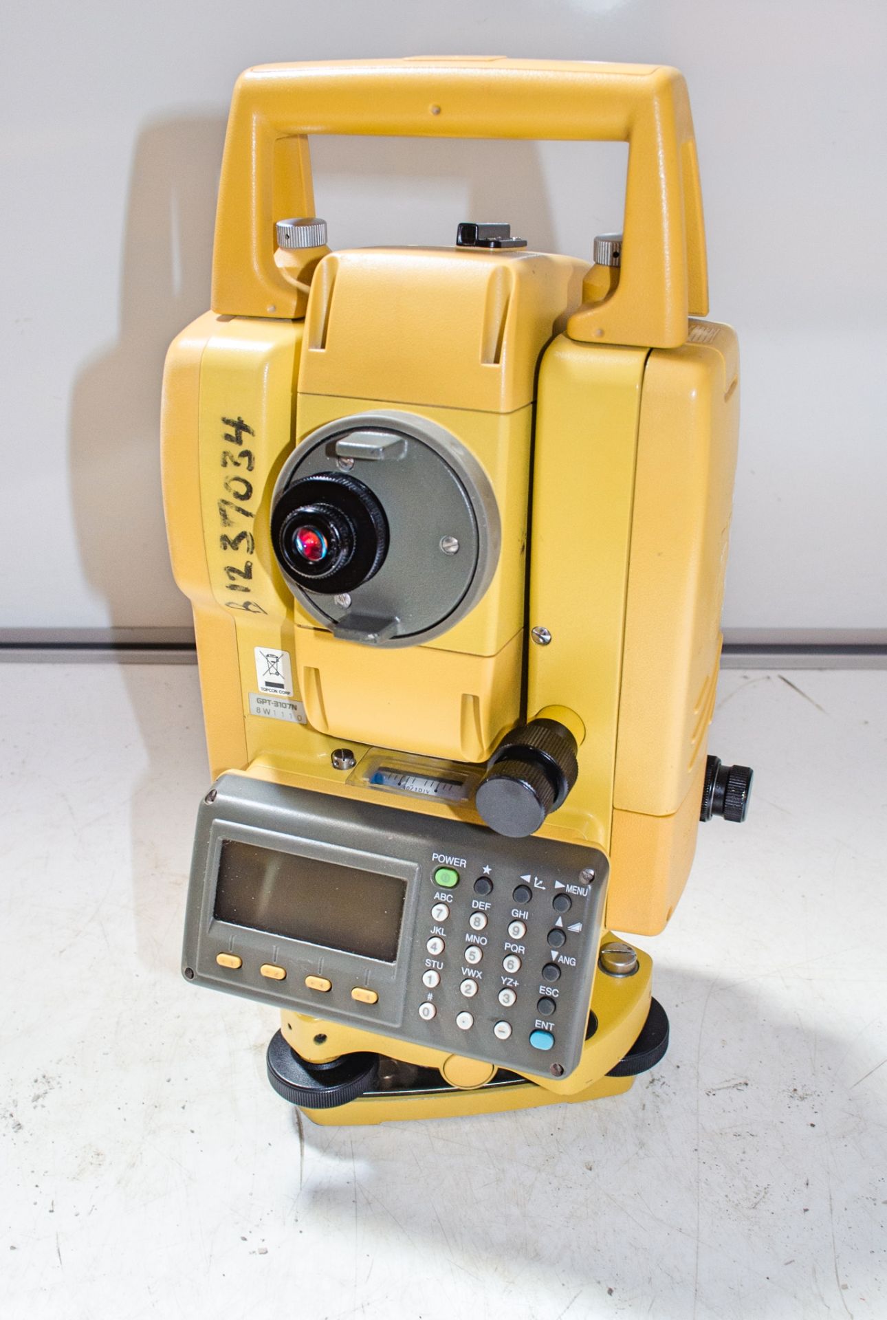 Topcon GPT 3107N total station c/w battery, charger & carry case B0367004 - Image 2 of 3