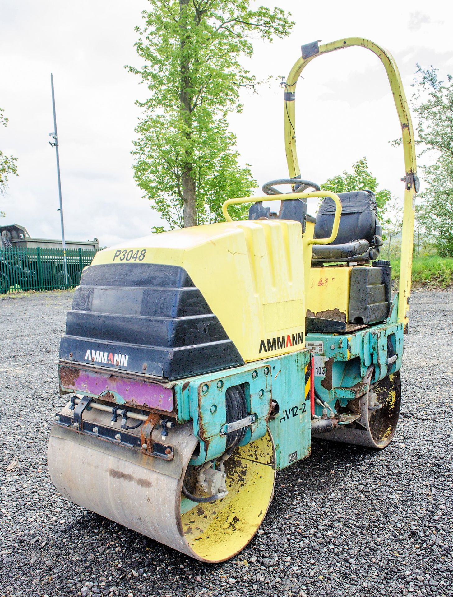 Ammann AV12-2 double drum ride on roller Year: 2006 S/N: 10148 Recorded Hours: Not displayed (