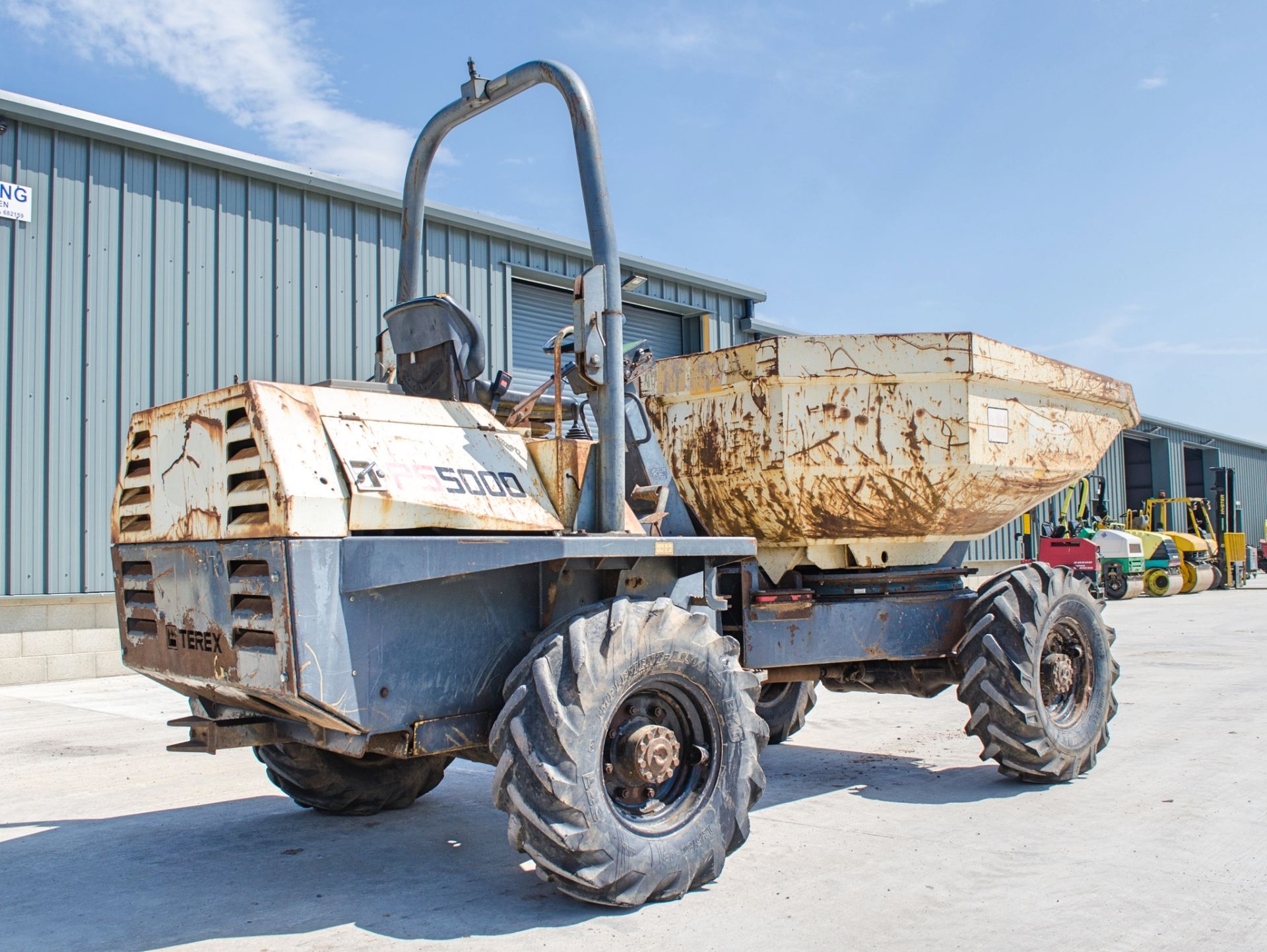 Terex PS5000 5 tonne swivel skip dumper Year: 2006 S/N: E6081Y029 Recorded Hours: Not displayed ( - Image 4 of 19