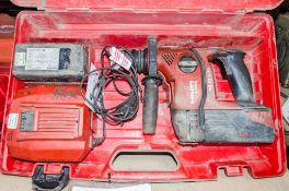 Hilti TE6-A36 36v cordless SDS rotary hammer drill c/w 2 - batteries, charger & carry case A726037