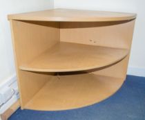 Corner bookshelf unit Dimensions: 70cm H, 75cm D
