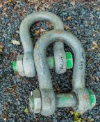 Pair of 85 tonne shackles