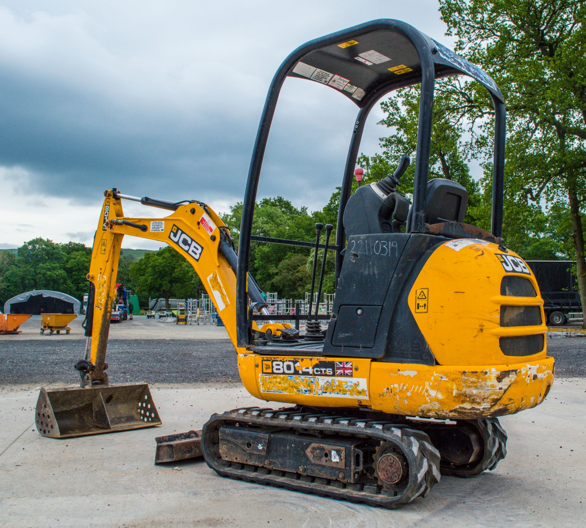 JCB 8014 CTS 1.5 tonne rubber tracked mini excavator Year: 2014 S/N: 2070487 Recorded Hours: 1796 - Image 4 of 17