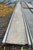 Aluminium staging board approximately 20 ft long 3316-020