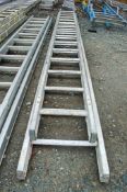 Lyte aluminium 2 stage extending ladder 1708-LYT0187