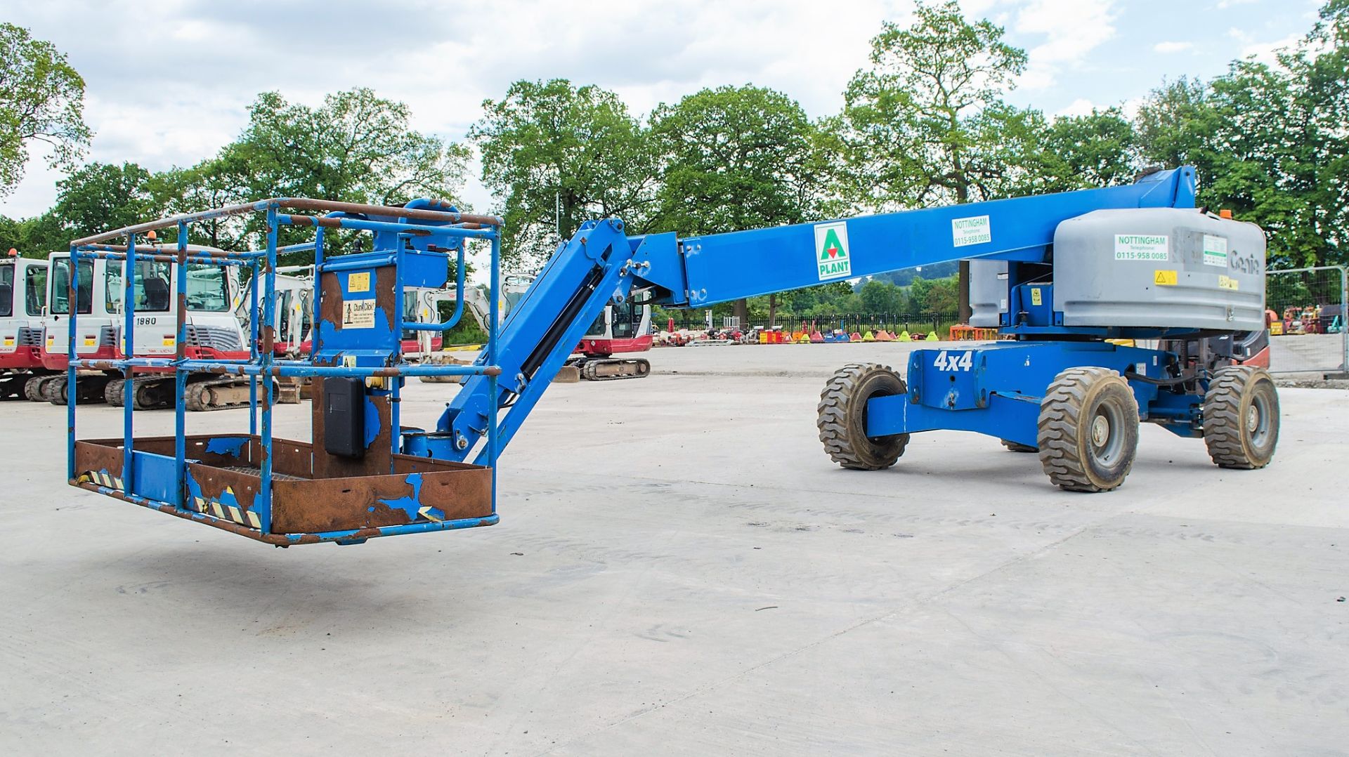 Genie S-45 diesel driven 45 ft boom lift access platform Year: 2014 S/N: 54514-18197 Recorded Hours: