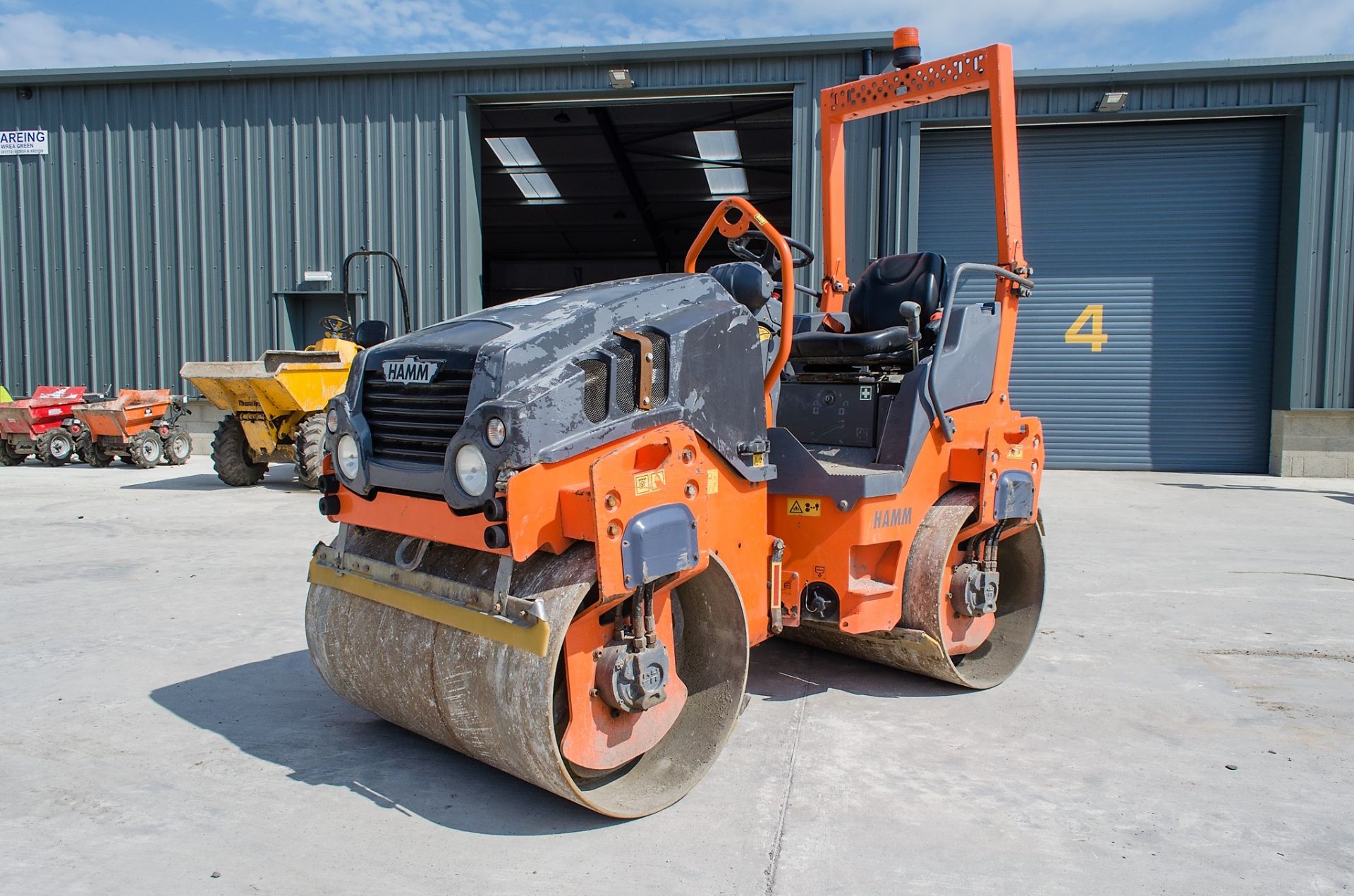 Hamm HD 12 double drum roller Year: 2014 S/N: 2004629 Recorded Hours: 1236