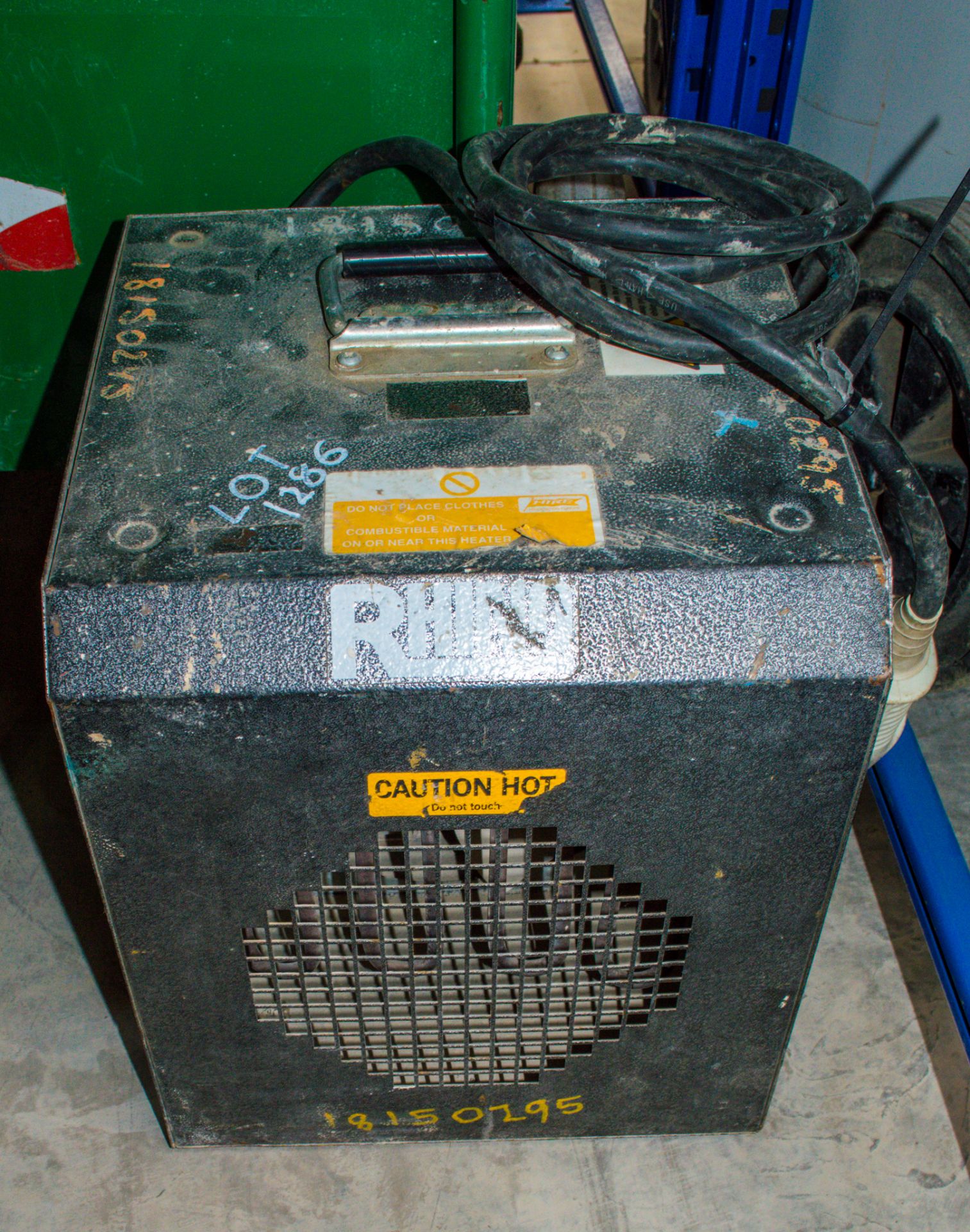 Rhino 110v fan heater 18150295