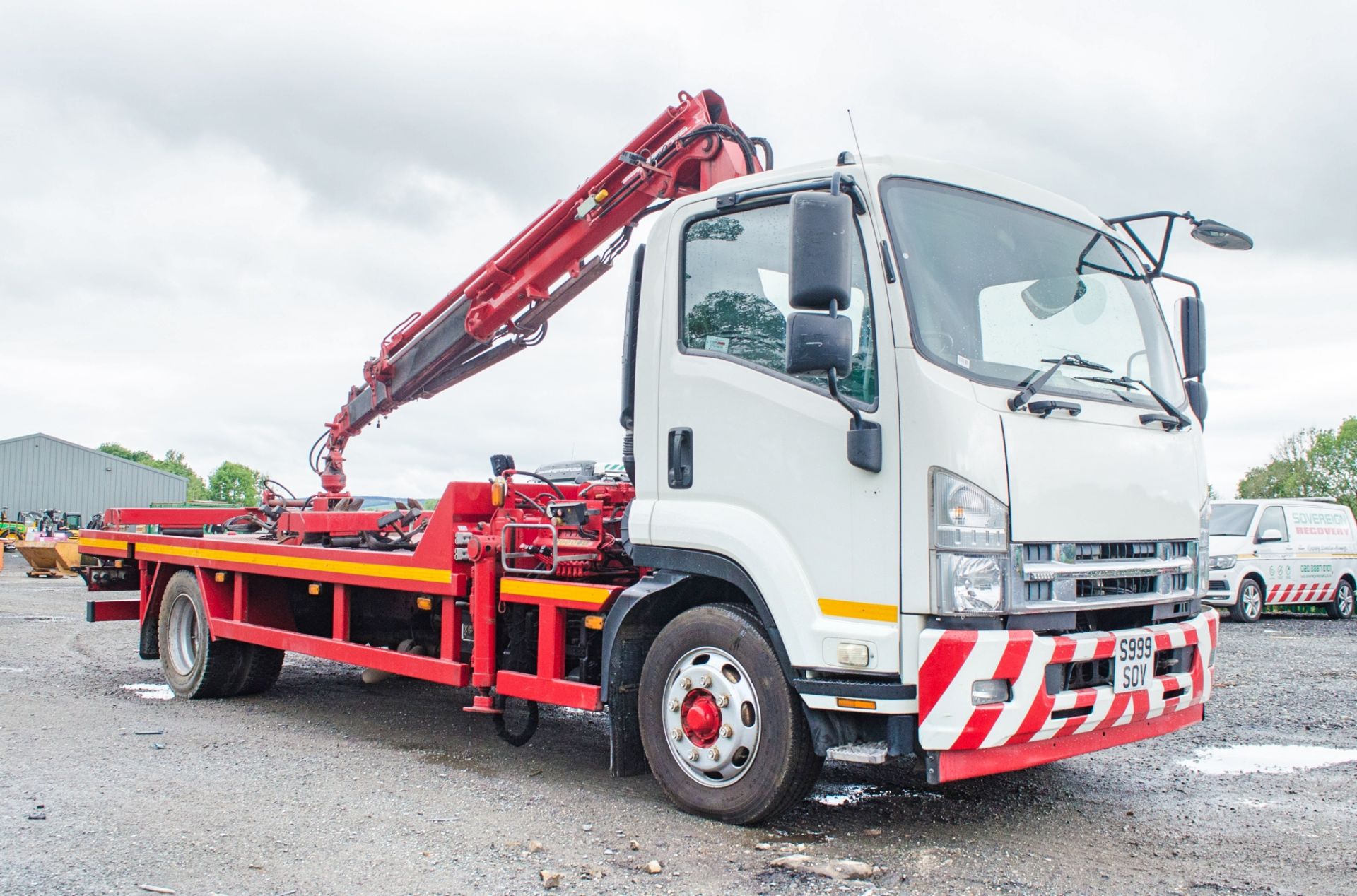 Isuzu F120.240 12 tonne 4 x 2 flat bed recovery truck  Reg Number: LK09 GPE (Registration on - Image 2 of 23