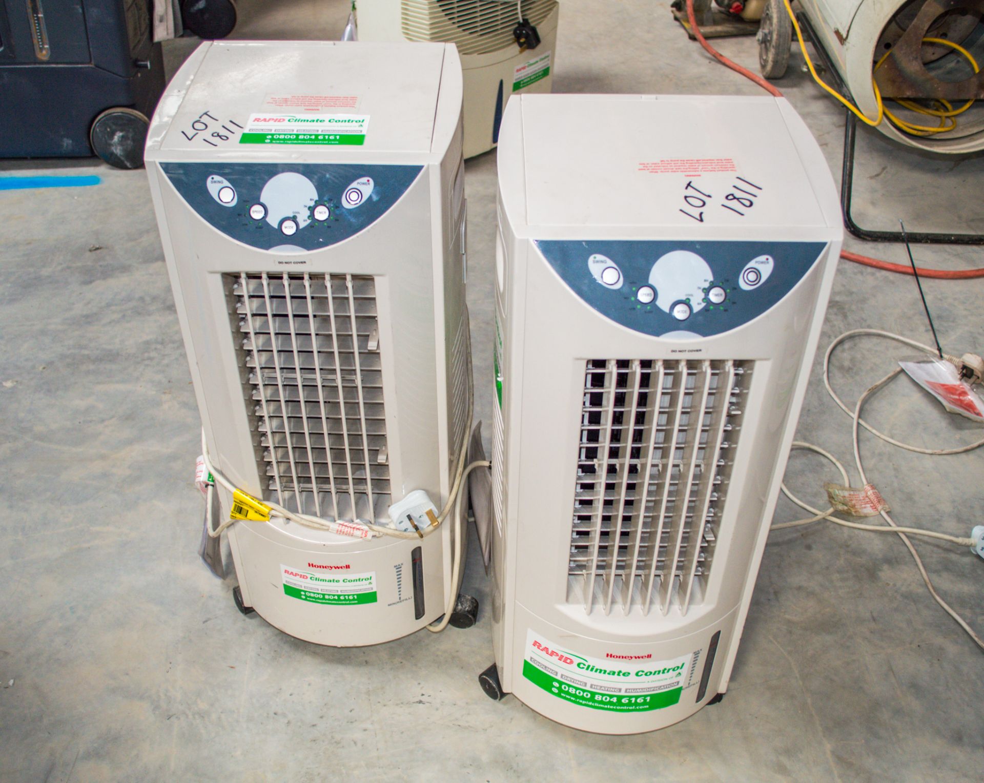 2 - Honeywell 240v evaporative coolers 20199002/20199003