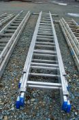 Zarges aluminium 3 stage extending ladder 1806-6152