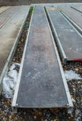 Aluminium staging board approximately 20 ft long 1703-LYT0256