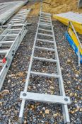 Aluminium roofing ladder