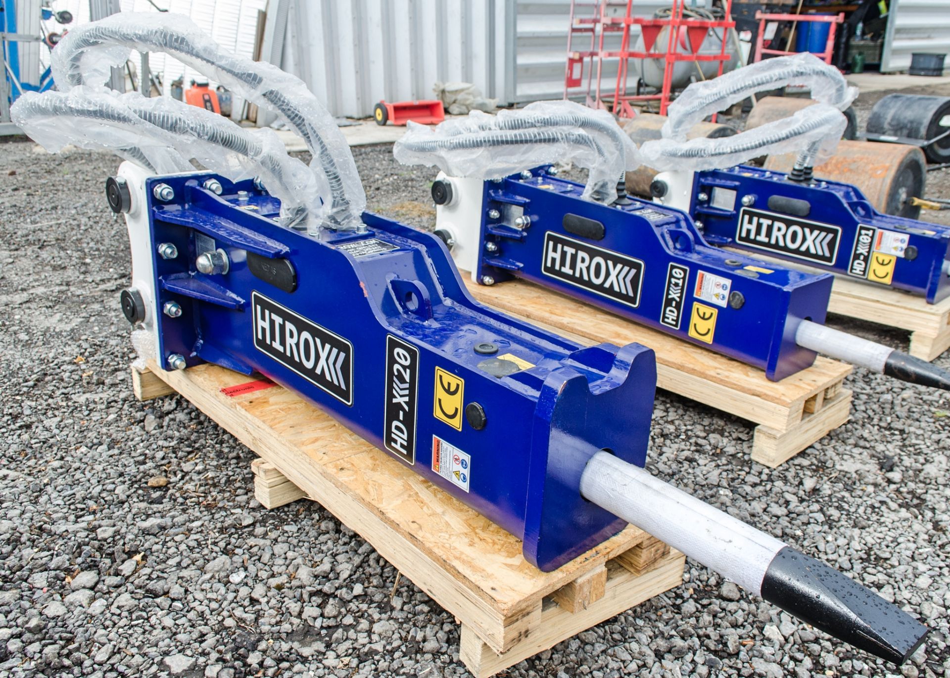 Hirox HDX-20 hydraulic breaker to suit 4 to 7 tonne excavator c/w tool kit ** New & unused **