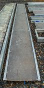 Aluminium staging board approximately 16 ft long 1306-0603