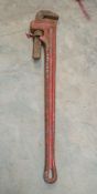 Tradesman 48 inch adjustable pipe wrench 02770