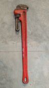 Ridgid 36 inch adjustable pipe wrench 107