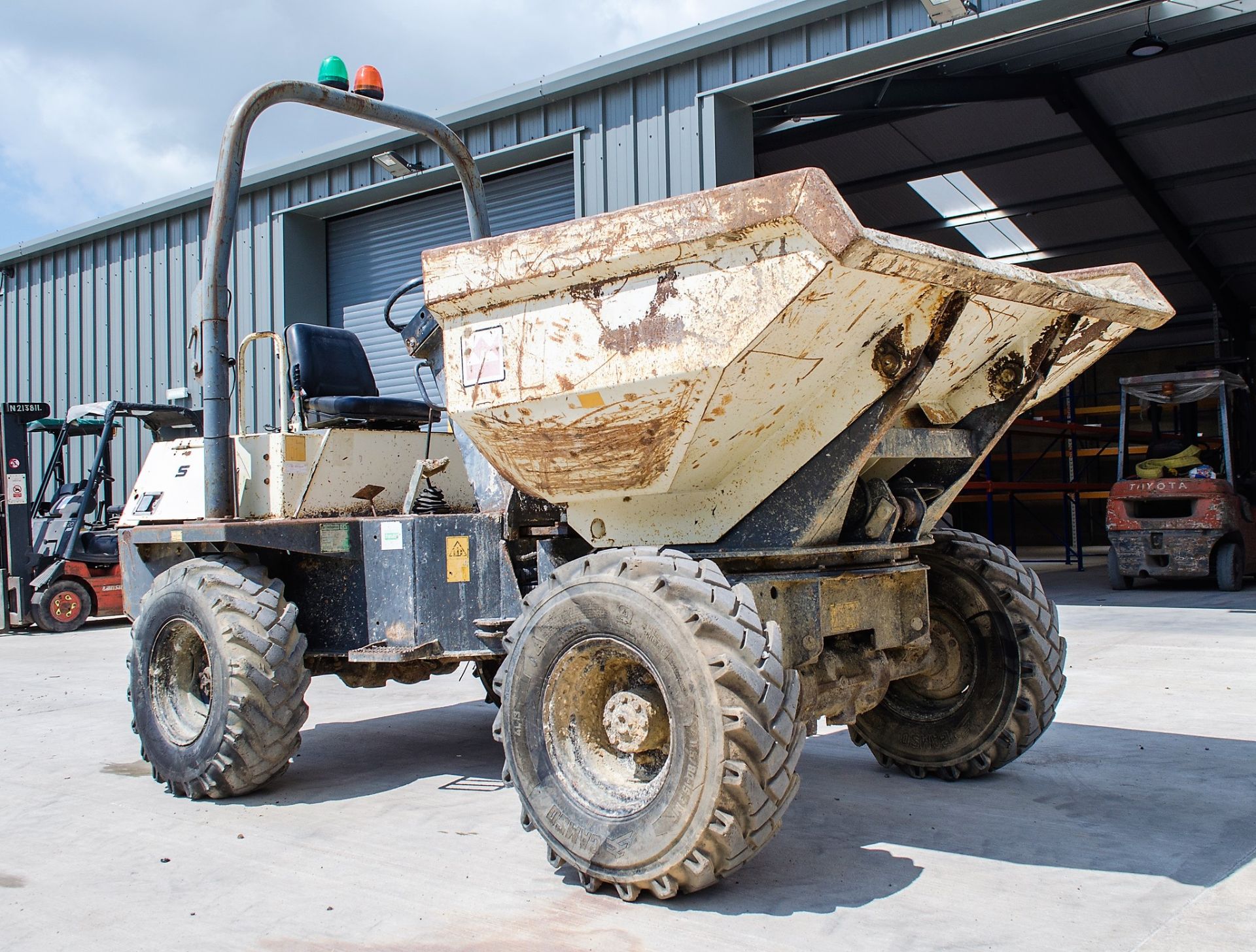 Benford Terex 3 tonne swivel skip dumper Year: 2006 S/N: E608FS371 Recorded Hours: 23 (Clock - Image 2 of 21