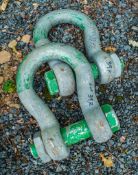 Pair of 85 tonne shackles