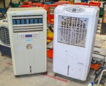 Munters & Master 240v air conditioning units 1848-2051/1705-5CT523 ** Both with cords cut off **
