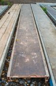 Aluminium staging board approximately 16 ft long 1503-0573