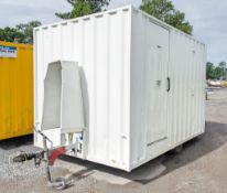 12 ft x 8 ft mobile anti vandal steel welfare unit Comprising of: canteen area, toilet, generator