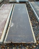 Aluminium staging board approximately 8 ft long 3310-657