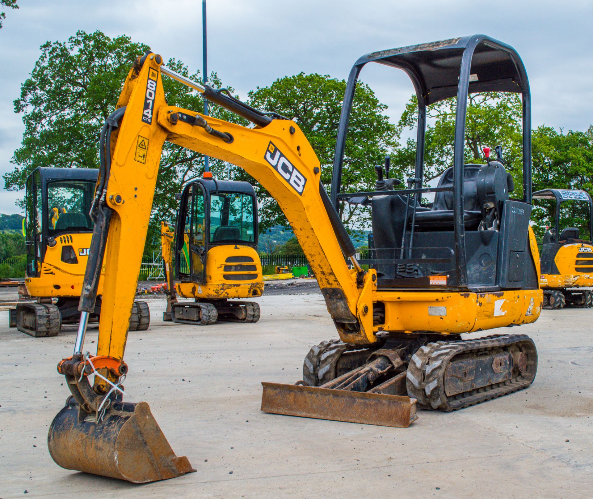 JCB 8014 CTS 1.5 tonne rubber tracked mini excavator Year: 2015 S/N: 2070521 Recorded Hours: 1454