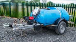 Mainway 250 gallon site tow petrol driven pressure washer bowser c/w spare eye hitch RD