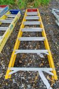 8 tread glass fibre framed step ladder 1610-LYT0292