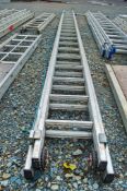 Aluminium 2 stage extending ladder 3352-7008