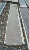 Aluminium staging board approximately 10 ft long 33021001