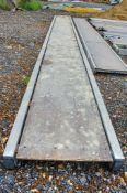 Aluminium staging board approximately 20 ft long 1207-1160