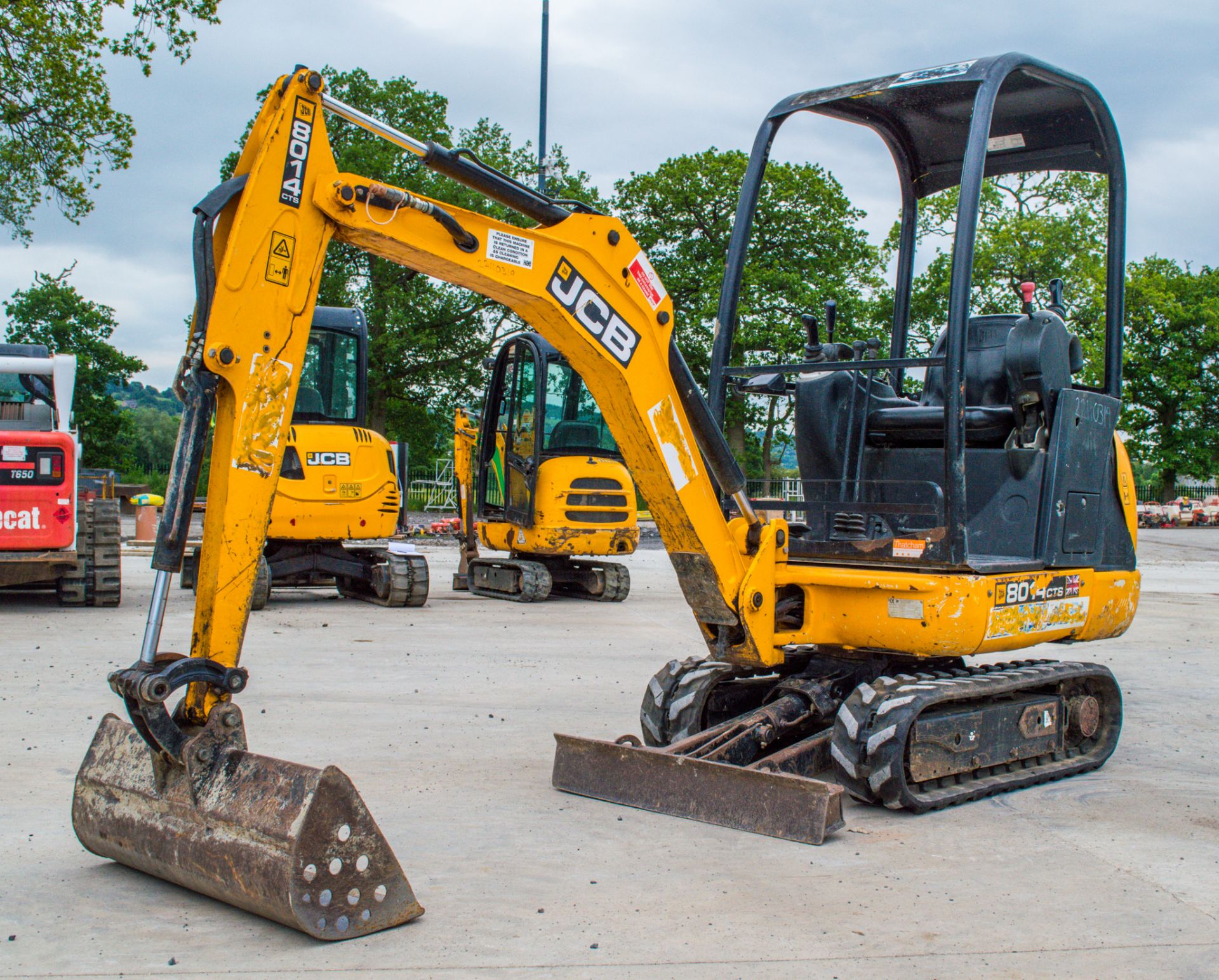 JCB 8014 CTS 1.5 tonne rubber tracked mini excavator Year: 2014 S/N: 2070487 Recorded Hours: 1796