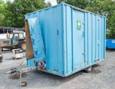 12 ft x 8 ft mobile anti vandal steel welfare unit Comprising of: canteen area, toilet, generator