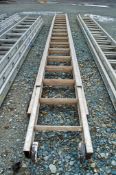 Aluminium 2 stage extending ladder 33520154