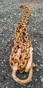 8 tonne 16mm 6 metre single leg lifting chain