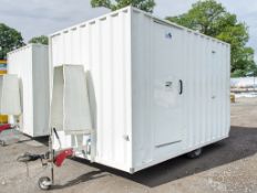 12 ft x 8 ft mobile anti vandal steel welfare unit Comprising of: canteen area, toilet, generator