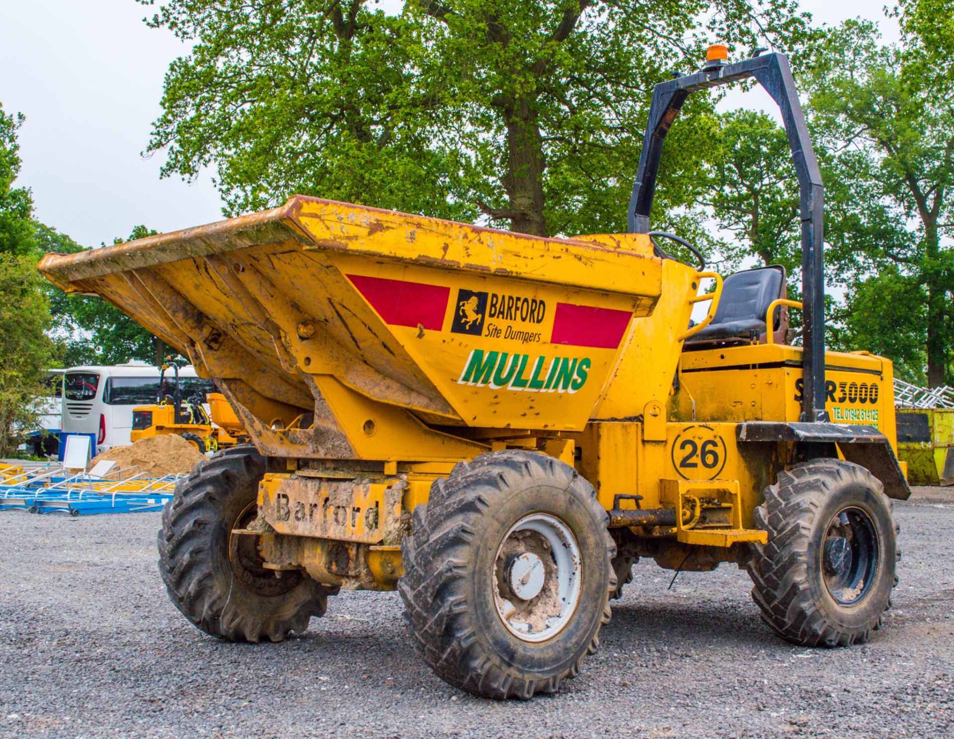 Barford SXR3000 3 tonne swivel skip dumper