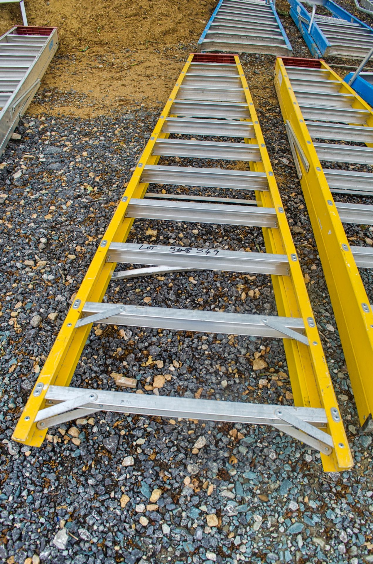 Lyte 12 tread glass fibre framed step ladder 1901-LYT0736