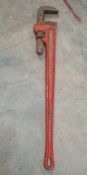 Ridgid 48 inch adjustable pipe wrench 19410016