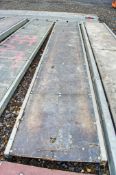 Aluminium staging board approximately 12 ft long 3312-0433