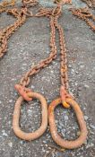 Pair of 15 tonne 22mm chain lifting slings